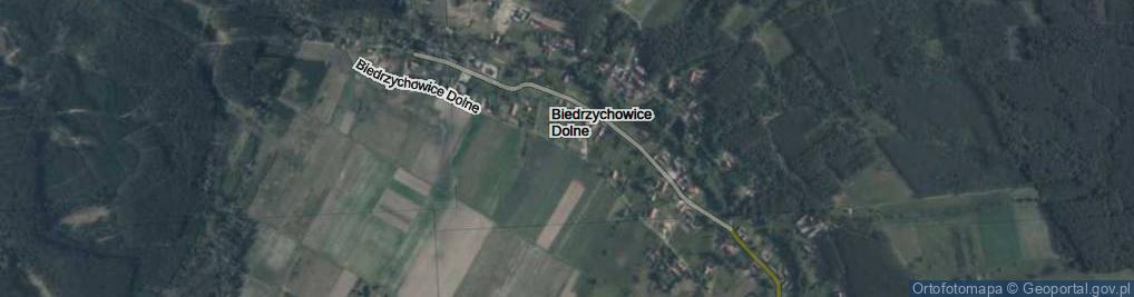 Zdjęcie satelitarne Biedrzychowice Dolne ul.